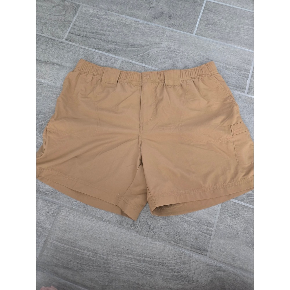 Columbia Women's Outdoor Cargo Shorts Hiking Fishing Quick Dry Tan‎ Beige Large